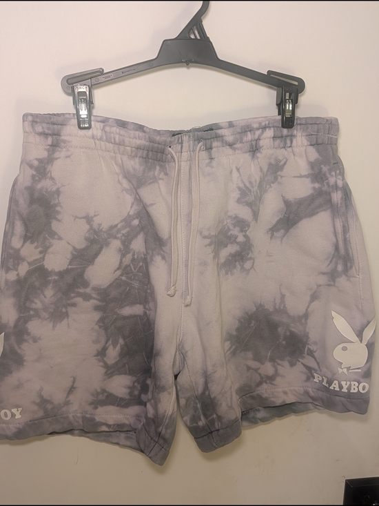 PLAYBOY Other - PLAYBOY Men's Y2K Style Tie-Dye Lavender & Gray Athletic Shorts